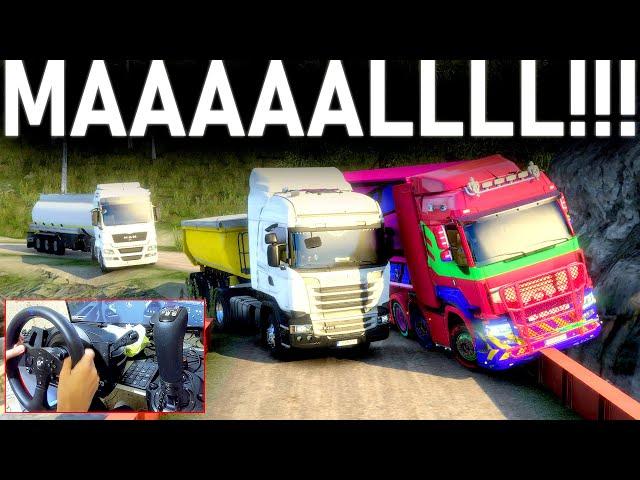 DÜNYANIN EN MAL TIRI ÇILDIRTTI! (SİNİR KRİZİ) - KİRKENES MADEN YOLU - ETS 2 MP ProMods T300RS GT