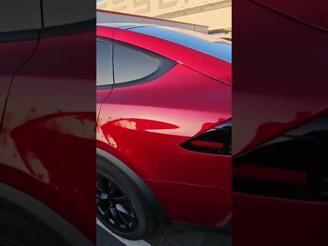 Tesla Model X Ultra Red Impressions