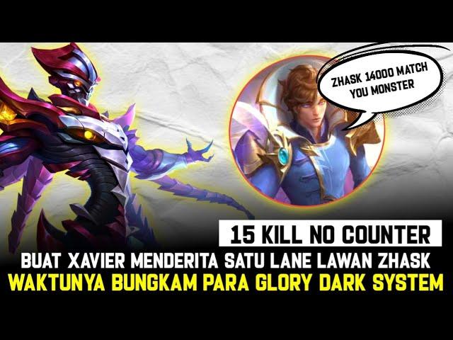 LAKUKAN INI SAAT LAWAN XAVIER BUAT DIA MENYERAH ‼️BUILD EMBLEM ZHASK MLBB 2023 GLOBAL 1 TERBARU
