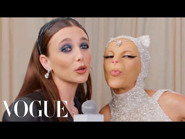 Doja Cat Meows All Over the Red Carpet | Met Gala 2023 With Emma Chamberlain | Vogue