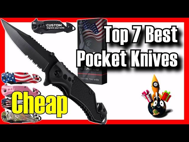  7 BEST Budget Pocket Knives to Buy on Amazon [2024][Cheap] HQ Work / Self Defense / Beginners