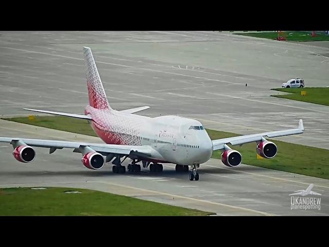 Heavy Boeing 747 Takes Off Like a Fighter in 25 Seconds. Back in Sochi This Sunday