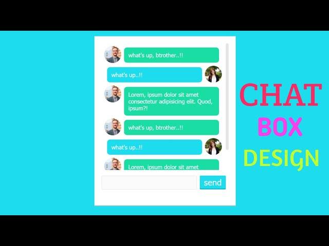 How to Create Chat Box using HTML and CSS