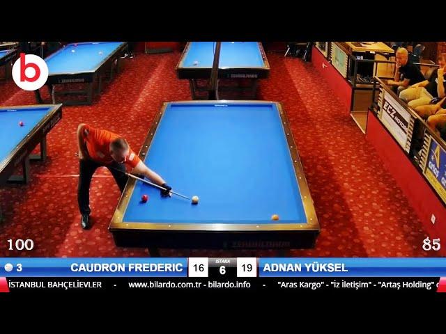 Frederic Caudron vs ADNAN YÜKSEL | 22.BİLARDOMAX BALABAN-THEORY HANDICAP 3 Cushion Billiards LEAGUE