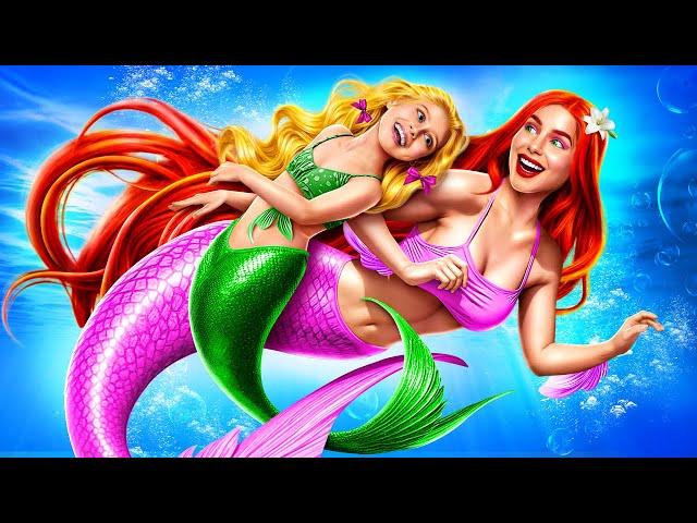 How to Become Mermaid! My Incredible Mermaid Transformation by Troom Troom Trick!