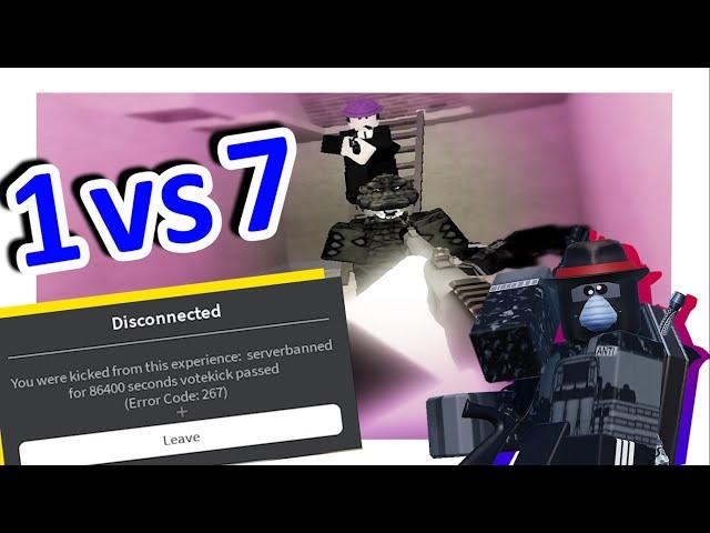 When Fighting A 1v7 Gets You Vote Kicked... (Roblox Town)