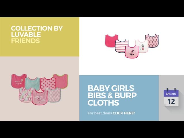 Baby Girls Bibs & Burp Cloths Collection By Luvable Friends