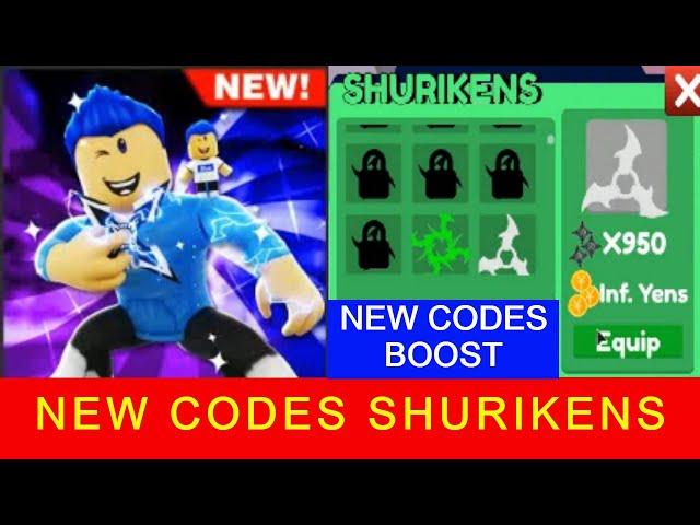 *NEW CODES SHURIKEN AND NEW CODES BOOST*   SHURIKEN TAPPING ROBLOX | 19 January 2021