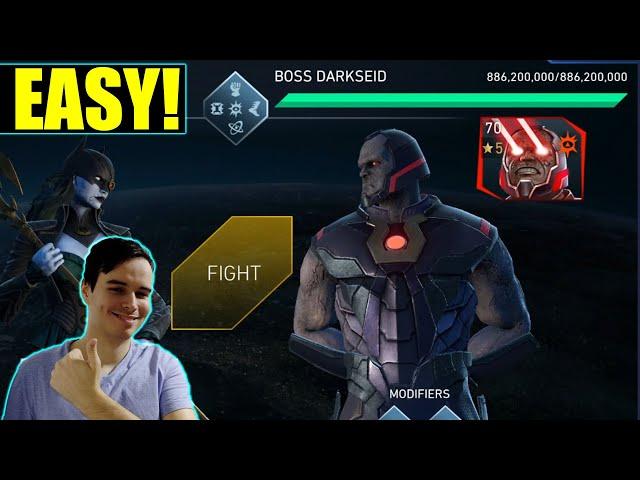 Destroying Boss Darkseid Injustice 2 Mobile