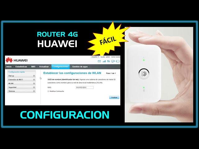 #Router4G Huawei - Modelo e5573  - Cambio de Contraseña y Nombre de usuario.