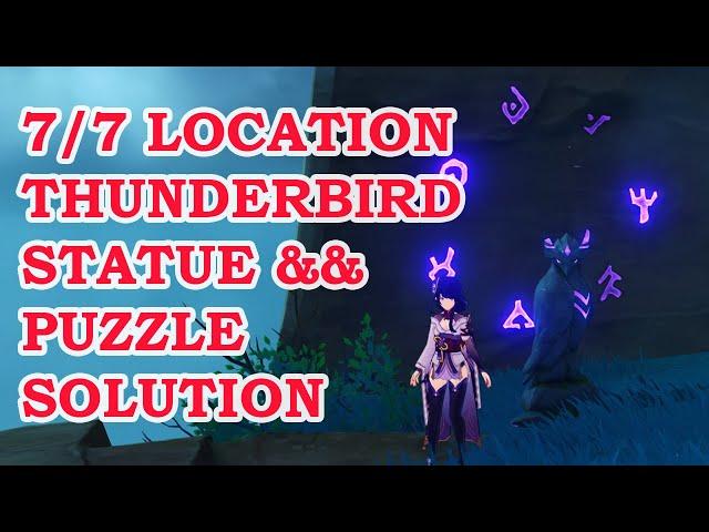 All Thunderbird Statue Location (no slate) and Puzzle solution Tsurumi Island Part 1