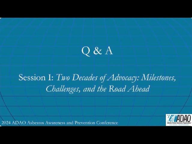 2024 ADAO AAPC: Q & A Session I: Two Decades Of Advocacy: Milestones, Challenges, And The Road Ahead