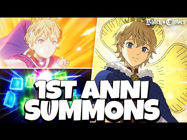 F2P WIZARD KING IS BACK?! 1ST ANNIVERSARY WIZARD KING LUMIERE SUMMONS! - Black Clover Mobile