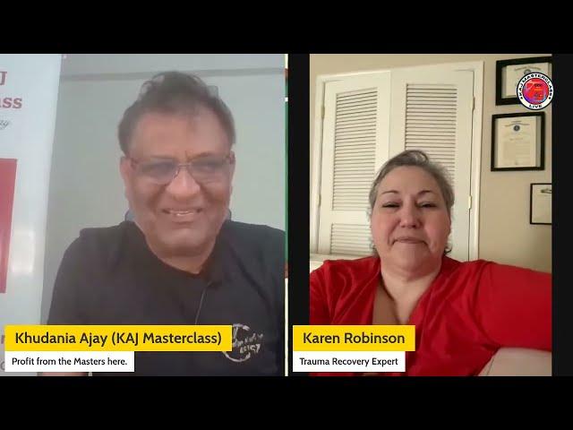 The Role Of Community In Trauma Recovery With Karen Robinson | KAJ Masterclass LIVE