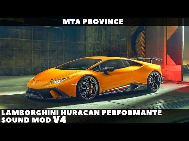 Lamborghini Huracan Performante Sound Mod v4 [MTA Province]