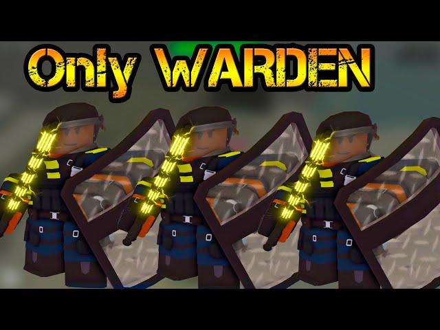 Only WARDEN New Tower Roblox Tower Defense Simulator