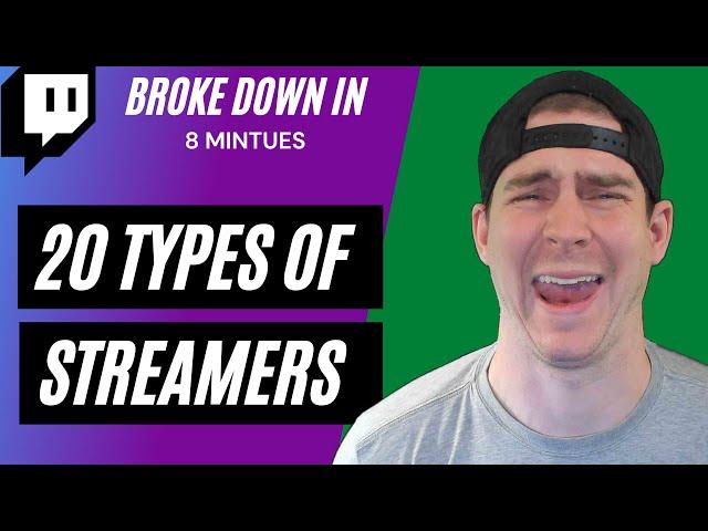 The 20 Types of Twitch Streamers