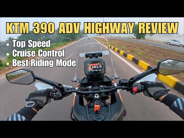 2025 KTM 390 Adventure Highway Review | Top Speed | Cruise Control Demo