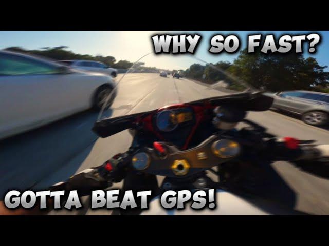 GSXR 750 RACING THE GPS