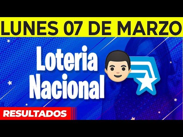 Resultados de La Loteria Nacional del Lunes 7 de Marzo del 2022