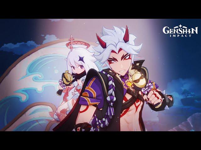 Cutscene Animation: "Arataki & Flying Lavender Melon's Rockin' for Life Duet" | Genshin Impact