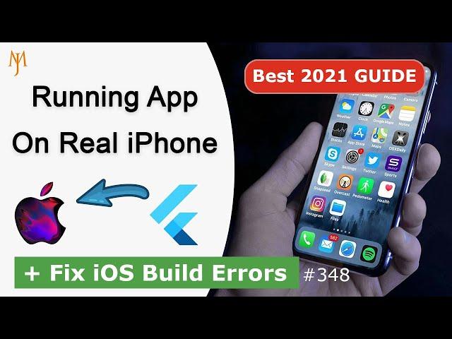 Flutter Tutorial - How To Run App On Real iOS Device/iPhone | Screen Mirroring Flutter App