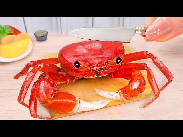 Satisfying Miniature Spicy Gochujang Crab Korean Style Recipe - 1000+ Mini Yummy Cooking Video