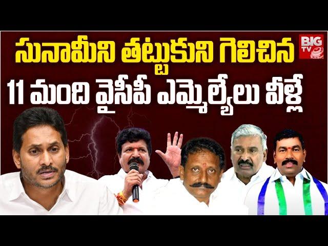 YCP MLA Winners List 2024 : సునామీని తట్టుకుని గెలిచిన 11 మంది వైసీపీ ఎమ్మెల్యేలు వీళ్లే | BIG TV