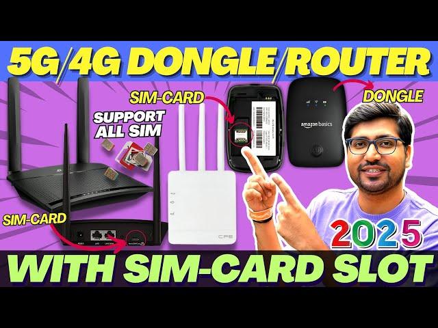 Best 4G/5G Router With Sim Card SlotBest 5G SIM Router 2025Best 5G Dongle For All Sim In India