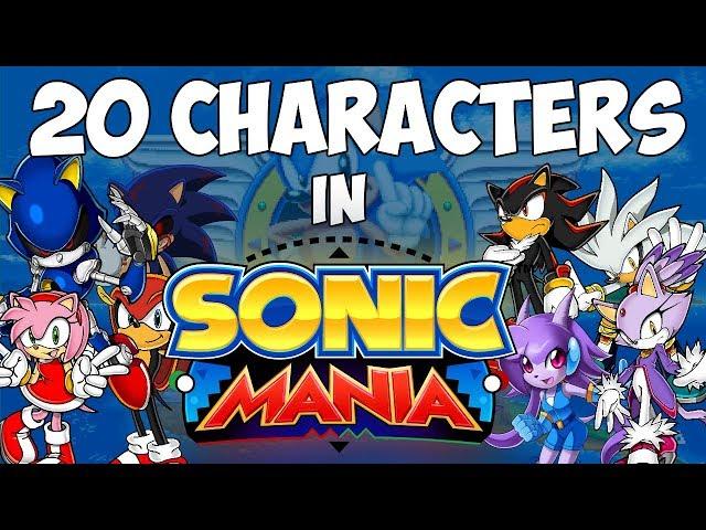 20 Characters in Sonic Mania | Walkthrough ~ Sonic Mania mods