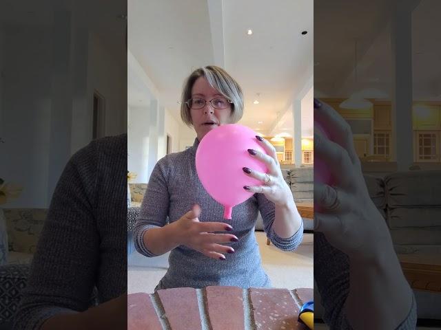 Use a balloon and ping pong ball to show how the cervix thins and dilates during labor