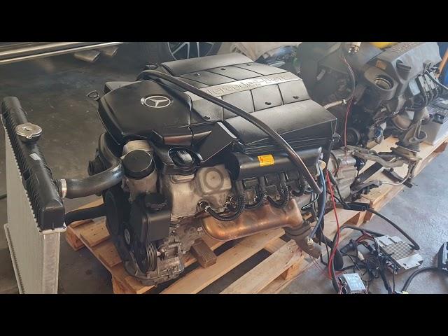 Silnik Mercedes m113 swap -conversion - engine change - for old mercedes benz