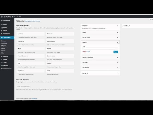 How to Add and Edit WordPress Widgets