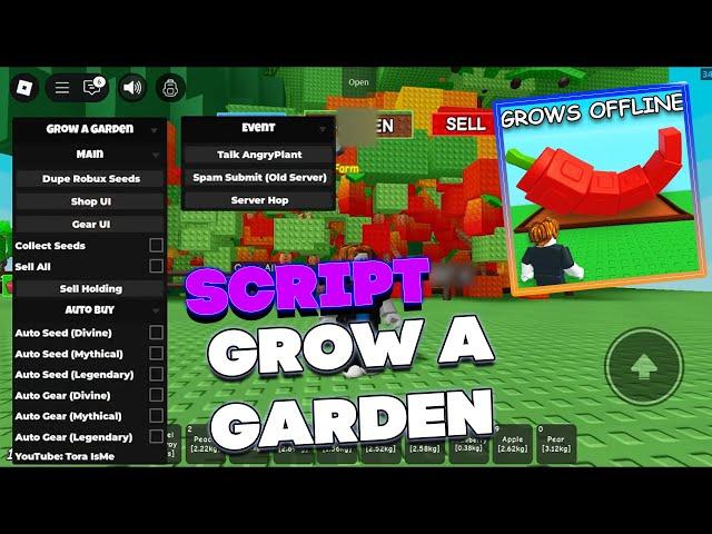 Grow a Garden Script - (Auto Farm, Auto Buy, Collect Seeds, Talk AngryPlant)
