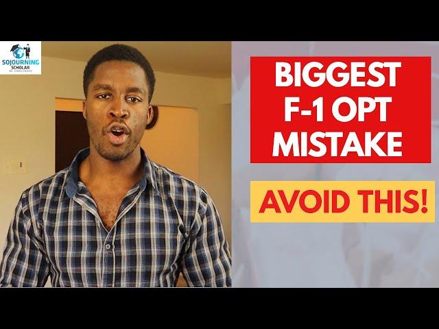 How To Choose OPT Start Date With No Job Offer | Biggest OPT Mistake By F1 Visa Students