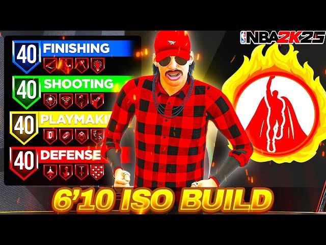 This 6'10 ISO BUILD is an ALIEN in NBA 2K25 BEST 6'10 BUILD + BEST 6'10 DRIBBLE MOVES