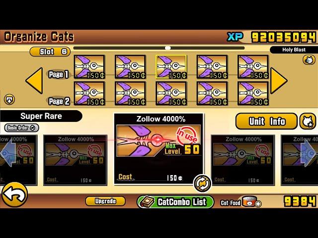 The Battle Cats - Invasion Zollow at 4000% (UNIT)