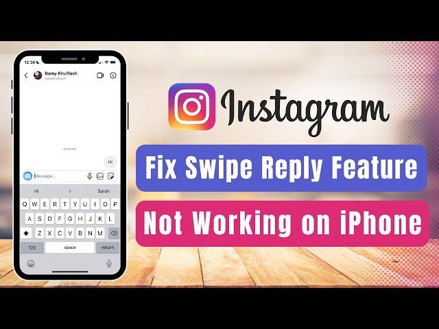 Instagram Swipe Reply Feature | Fix on iPhone