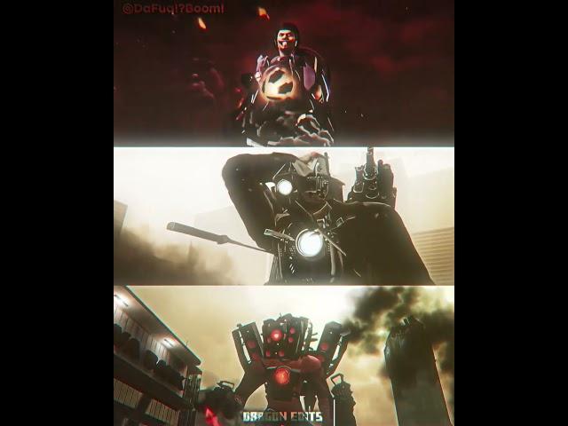 Titan trio edit || Best trio in skibidi toilet edit IB: @Nitro_Titan