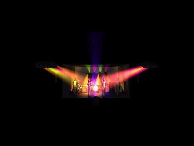 Live Band Stage Lighting Software WMX1 with Easy View 3D Visualiser