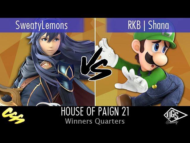 [House of Paign 21] Winners Quarters: SweatyLemons (Lucina) vs. RKB | Shana (Luigi)