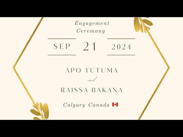 PRESENTATION DE DISC APO TUTUMA ET RAISSA BAKANA  A CALGARY CANADA 