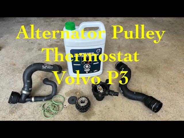 Replacing alternator freewheel clutch and thermostat on Volvo XC70 T6/3.2 P3