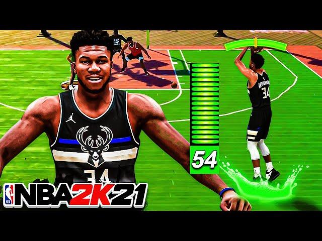 The POWER of a 54 3 POINT RATING on NBA 2K21 CURRENT GEN...