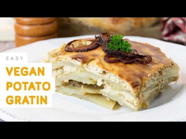 Vegan potato gratin - quick and easy