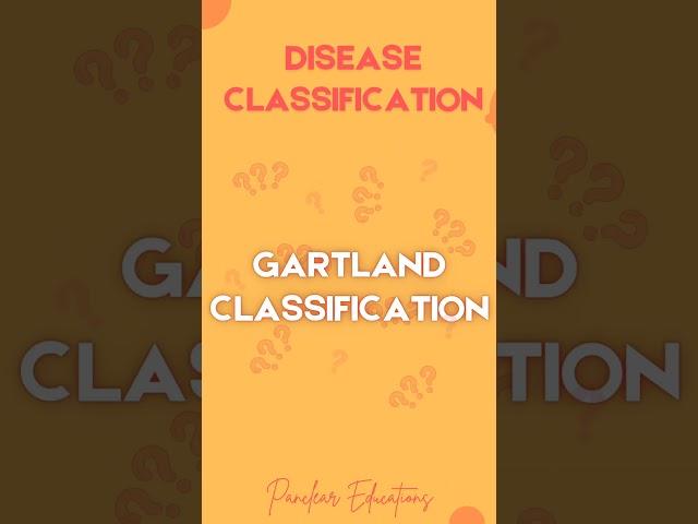Disease Classification | NEET PG | INICET | FMGE | #neetpg #inicet #fmge #mrb