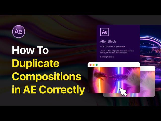 The FASTEST Way to Duplicating Compositions in After Effects