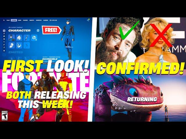 FORTNITE NEWS UPDATE! (FREE Blue Invincible, Festival POST MALONE)