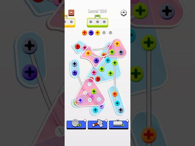 Screw Jam Puzzle Level 186 | GAME Walkthrough