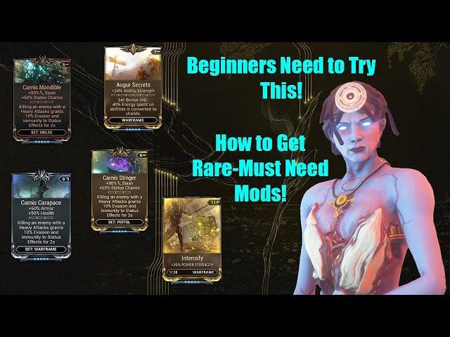 How and Where to Get MUST NEEDED Mods FOR BEGINNERS in Warframe | New Player Guides